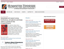 Tablet Screenshot of humanitiestennessee.org
